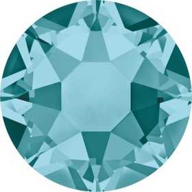 0222-SWAROVSKI ELEMENTS 2078 Blue Zircon Silver-Foiled Hotfix SS16-1buc - bijuterii personalizate din argint | simoshop