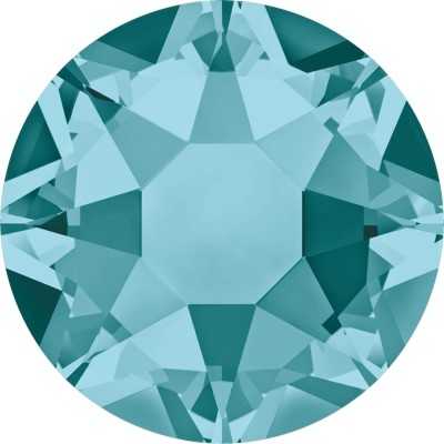 0222-SWAROVSKI ELEMENTS 2078 Blue Zircon Silver-Foiled Hotfix SS16-1buc - bijuterii personalizate din argint | simoshop