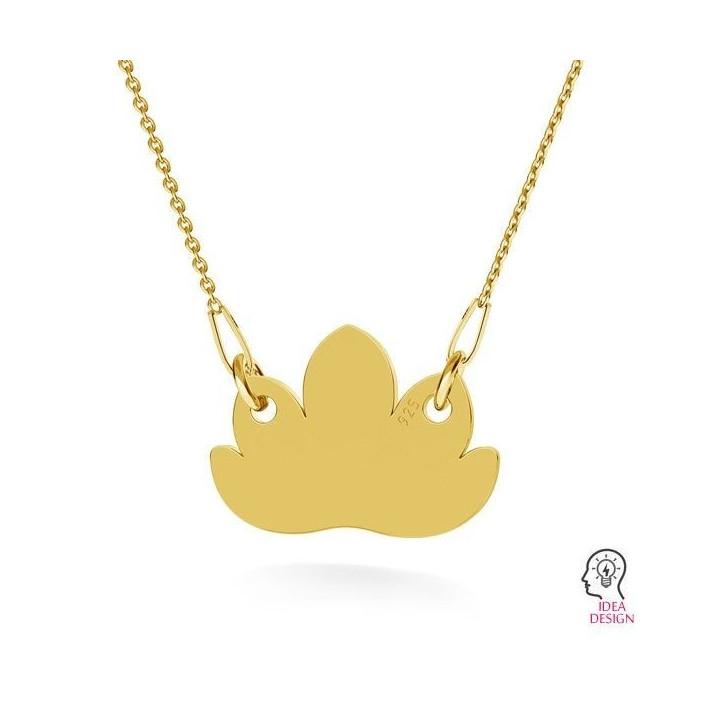 G1908-Charm/link Floare de lotus argint 925 9.20MM-1buc