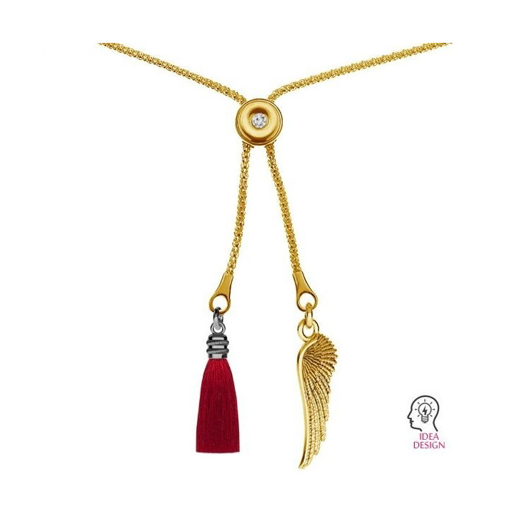 G1909-Baza colier reglabil Argint 925 cu loc pentru crystal xirius PP18-1buc