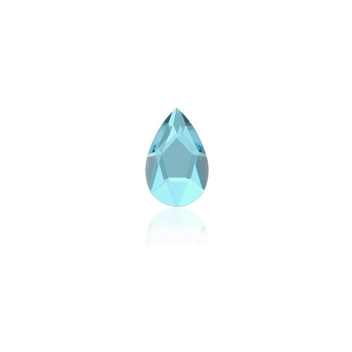 P3601-SWAROVSKI ELEMENTS 2303 Aquamarine M-foiled Hotfix 14x9mm-1buc