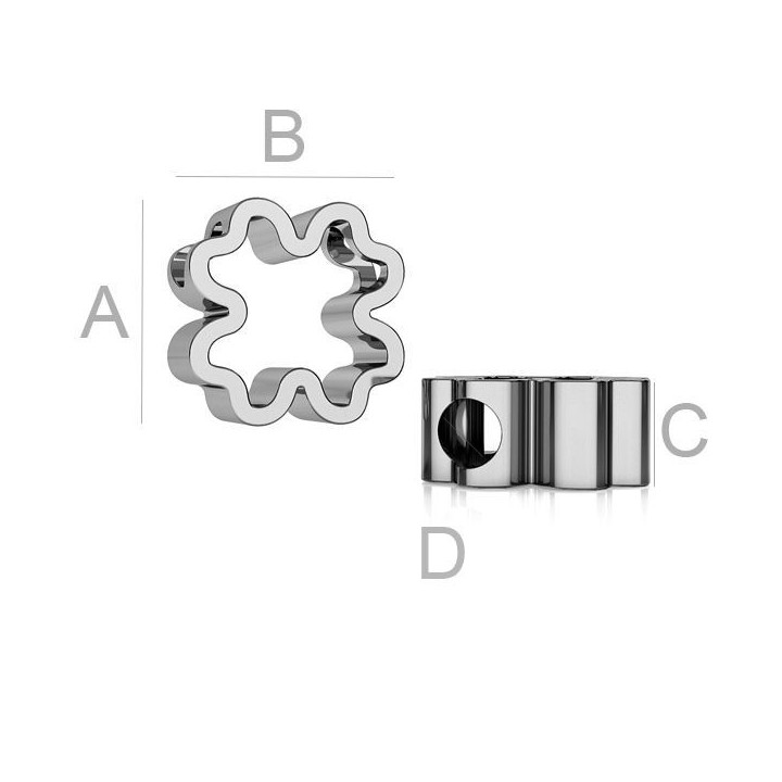 G0184-Pandant Argint 925 Trifoi 10.50MM-1buc - bijuterii personalizate din argint | simoshop
