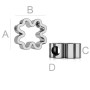 G0184-Pandant Argint 925 Trifoi 10.50MM-1buc - bijuterii personalizate din argint | simoshop