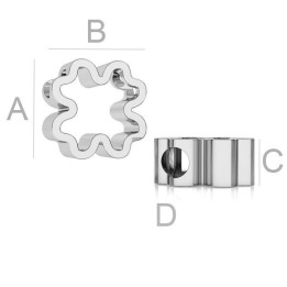 G0184-Pandant Argint 925 Trifoi 10.50MM-1buc - bijuterii personalizate din argint | simoshop