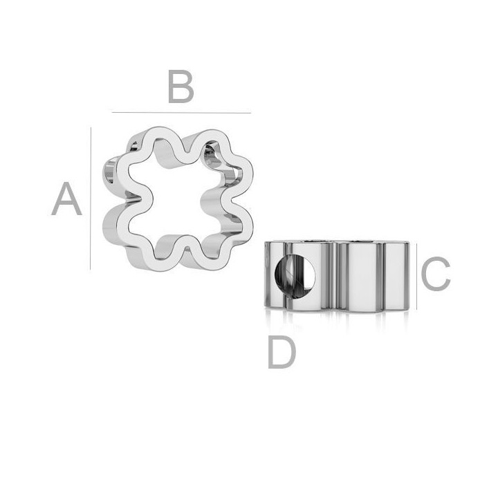 G0184-Pandant Argint 925 Trifoi 10.50MM-1buc - bijuterii personalizate din argint | simoshop