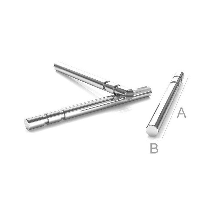 G0155-Tije fara platou 11x0.8 mm pentru perle gaurite pe jumatate - bijuterii personalizate din argint | simoshop