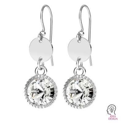 G0955-Baza pandant Argint 925 cu bordura pentru Swarovski Rivoli 1122 SS39 8MM-1buc - bijuterii personalizate din argint | simos