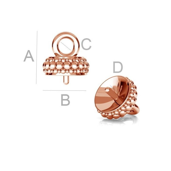 G1917-Agatatoare ghinda pentru Swarovski Pearl 5818-1buc