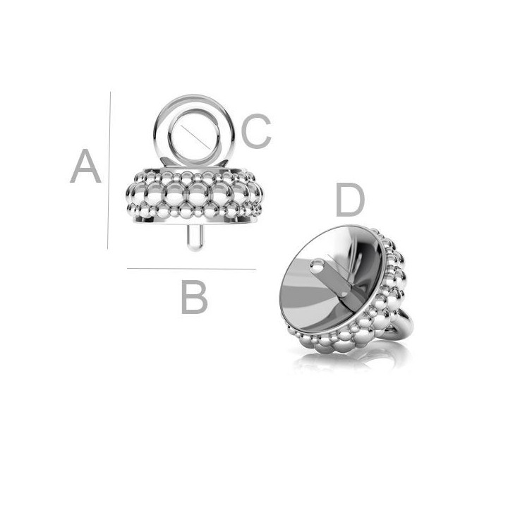 G1917-Agatatoare ghinda pentru Swarovski Pearl 5818-1buc