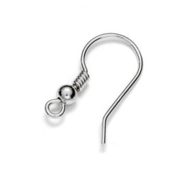 G0235-Tortite cercei cu biluta si arc 18x10mm Light - bijuterii personalizate din argint | simoshop