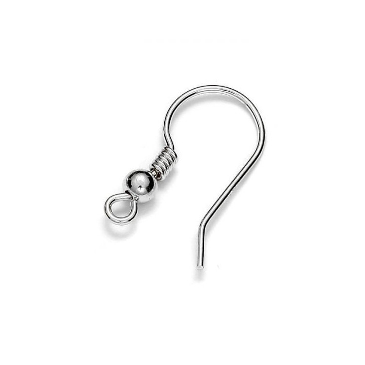 G0235-Tortite cercei cu biluta si arc 18x10mm Light - bijuterii personalizate din argint | simoshop