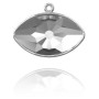 P3625-SWAROVSKI ELEMENTS 4775/C Eye FS Glue In SETTINGS placat cu Rodiu-1buc - bijuterii personalizate din argint | simoshop