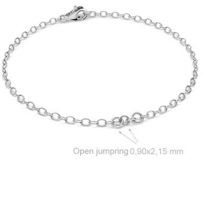 G1925-Baza bratara Argint 925 pentru link-uri 15CM-1buc - bijuterii personalizate din argint | simoshop