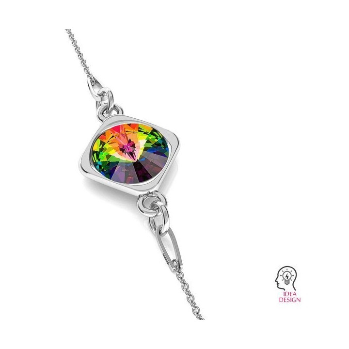 G1929-Link argint 925 pentru Swarovski 1122 Rivoli 8MM-1buc