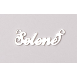 Nume decupate din argint din stoc-Selene