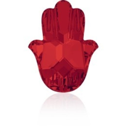 P3627-SWAROVSKI ELEMENTS 4778 Light Siam Foiled Fatima Hand 18MM-1buc