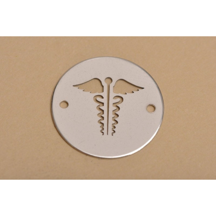 LASER-CUT-021-Mickey-mouse decupat si gravat link pentru bratara 13x12mm 1 buc