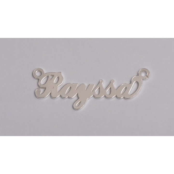 Nume decupate din argint din stoc- Rayssa