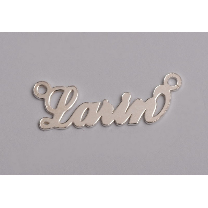Nume decupate din argint din stoc - Larin