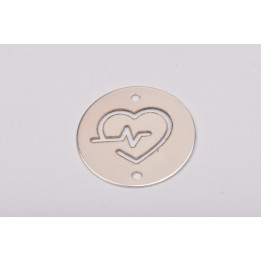 E0152-N-Banut 16.5 decupat Heartbeat - bijuterii personalizate din argint | simoshop