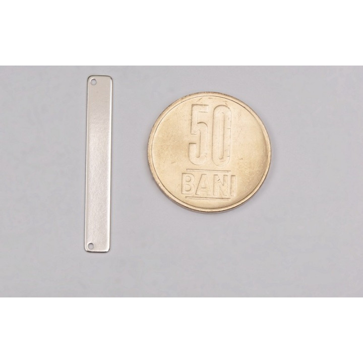 Pandant din argint placuta personalizabila 35x5mm 0.50mm G0781 N