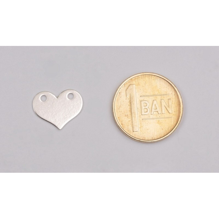 G0967-Link inimioara argint 925 10x12mm 1 buc