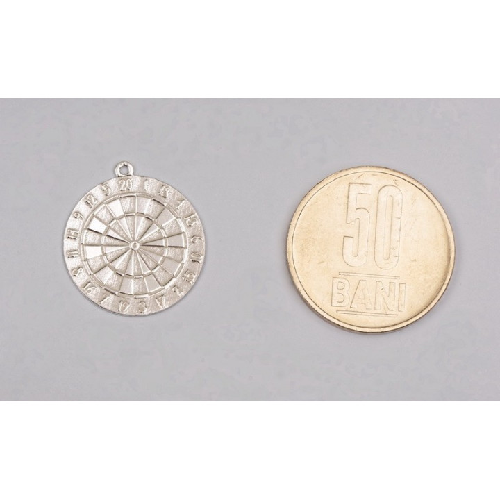 G1266-Charm rotund darts argint 925 22.00x20mm 1 buc