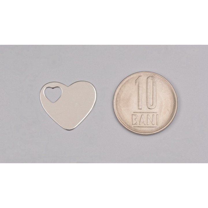  G1674-Charm inimioara argint 925 15.70x17.60mm 1 buc