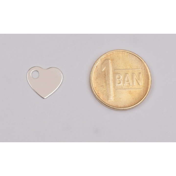 G1681-Charm inimioara argint 925 8.80x10mm 1 buc