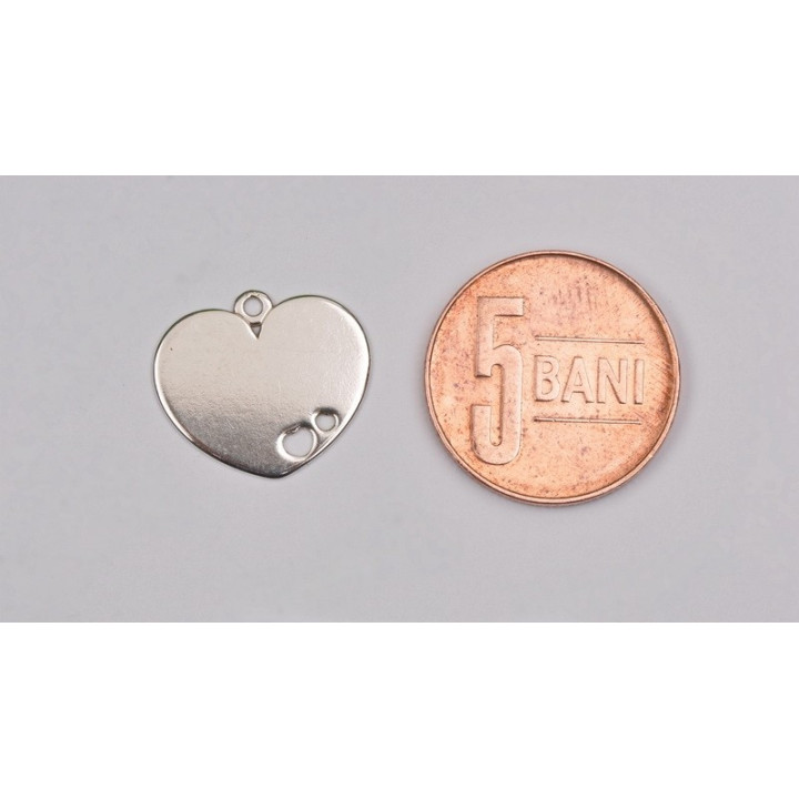 G1785-Charm inimioara argint 14x15.50mm 1 buc