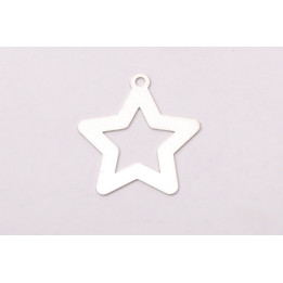Laser-Cut-057-Charm steluta decupata argint 925 20x19mm 0.4mm grosime
