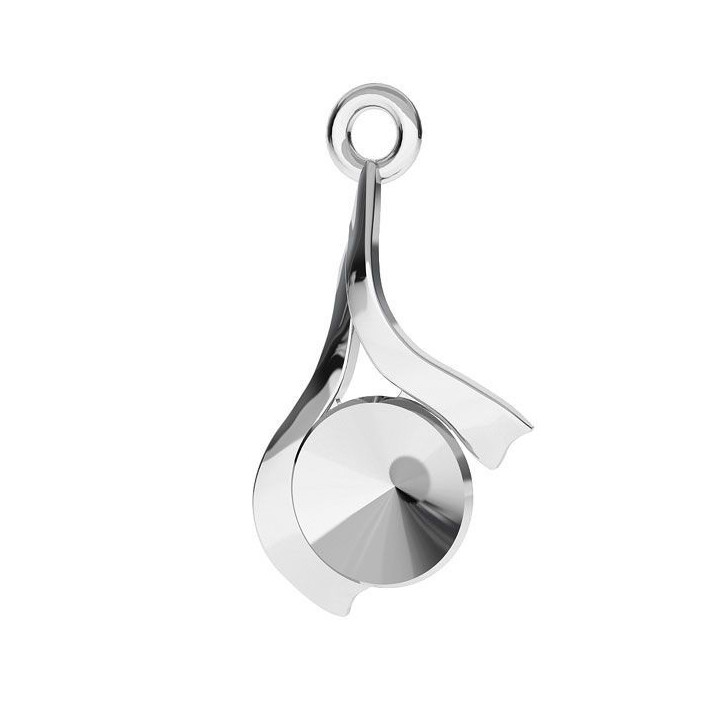 G2032-Baza pandant argint 925 pentru Swarovski Rivoli 1122 6MM-1buc