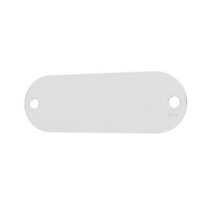 G2036-Link oval Argint 925 8x23MM, 0.50MM grosime