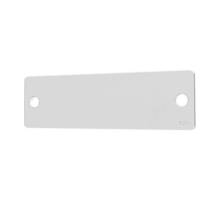 G2038-Link dreptungi argint 925 7x23MM, 0.50MM grosime