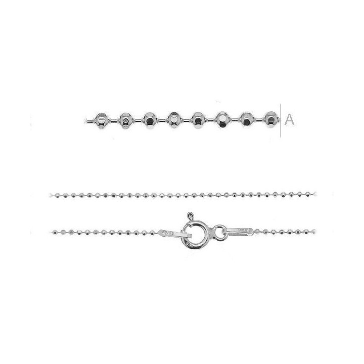 G1003-Colier lant argint 925 bilute 1mm lungime 45cm - bijuterii personalizate din argint | simoshop