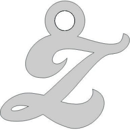 G0935-Litera Z din argint 925 8.6x7.3mm 1 buc - bijuterii personalizate din argint | simoshop