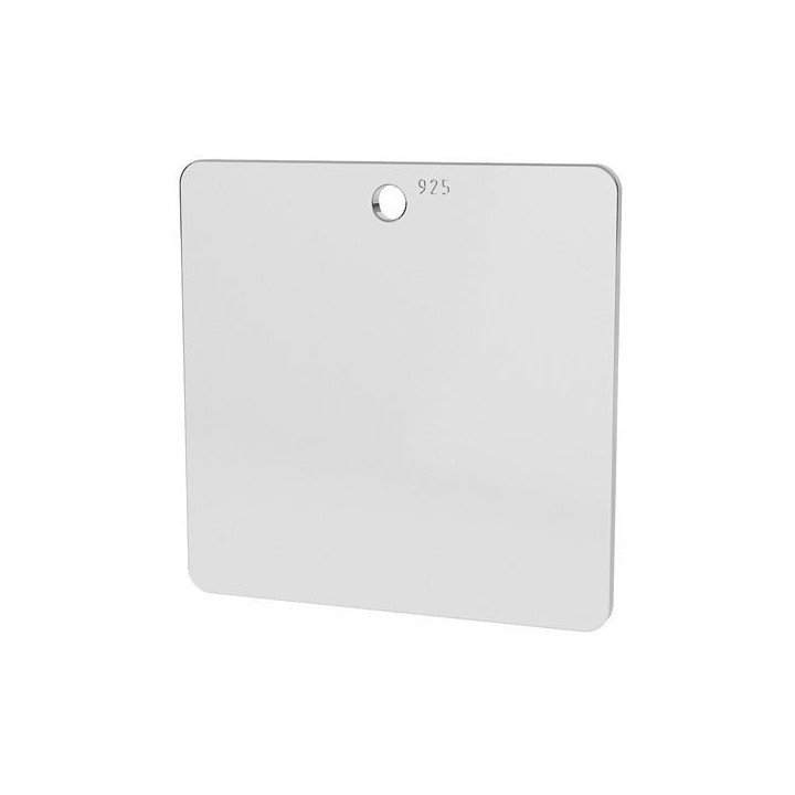 G0417 Pandant argint patrat 16MM personalizabil 0.50mm