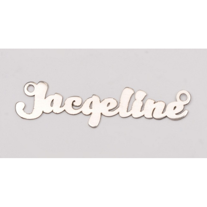 Nume decupate din argint din stoc -  Jaqeline Versiunea 1