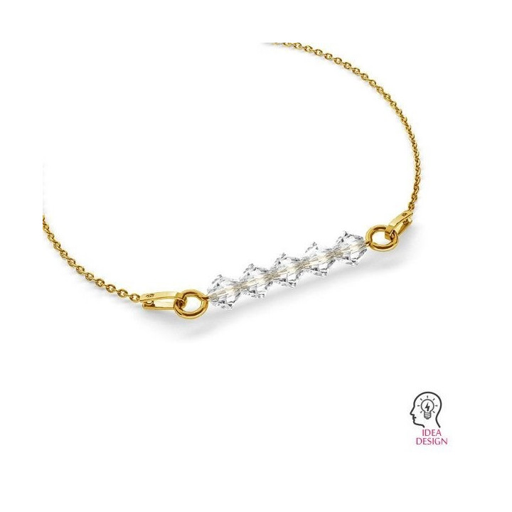 G1062-Colier anchor argint 925 cu baza pentru Swarovski Beads