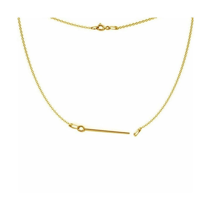 G1062-Colier anchor argint 925 cu baza pentru Swarovski Beads