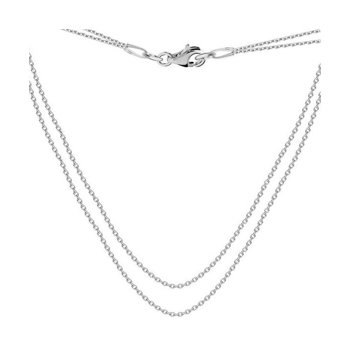G1082-Baza doua lantisoare argint 925 anchor 40+45cm