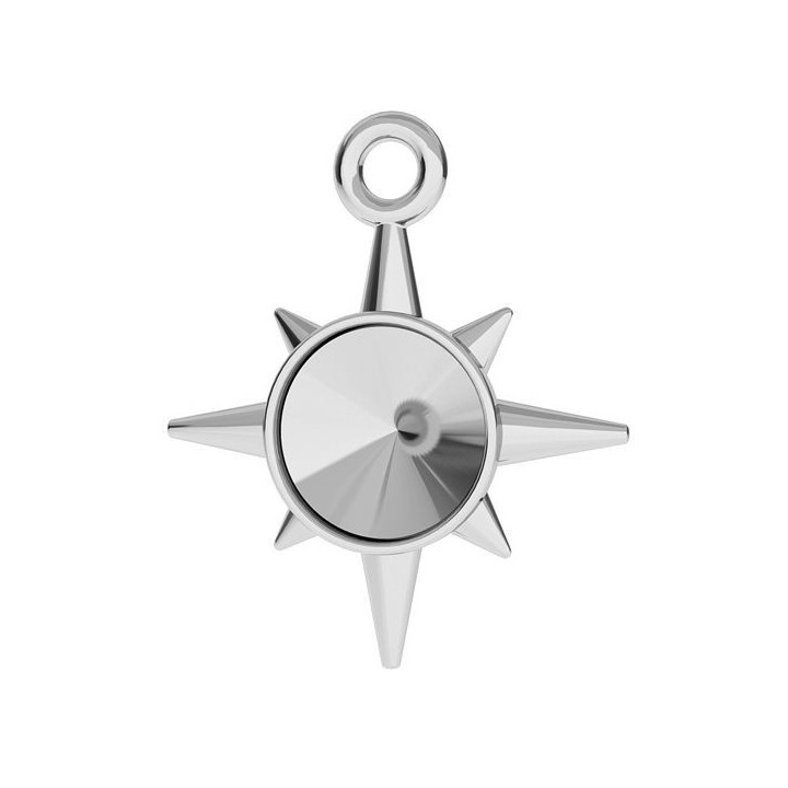 G0264-Busola pandantiv pentru Swarovski Rivoli 6mm - 1 buc