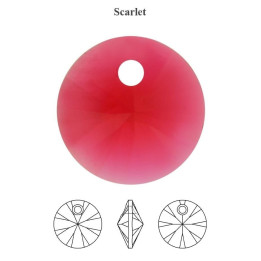 0576-SWAROVSKI ELEMENTS 6428 Scarlet 6mm-1 buc - bijuterii personalizate din argint | simoshop