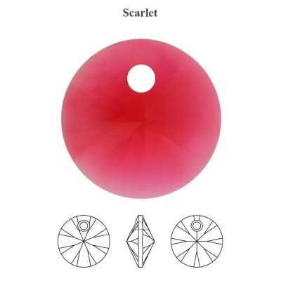 0425-SWAROVSKI ELEMENTS 6428 Scarlet 6mm-1 buc - bijuterii personalizate din argint | simoshop