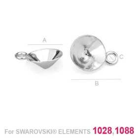 G0289- Baza simpla pandantiv Xirius Chaton 1088,1028 SS39 - bijuterii personalizate din argint | simoshop