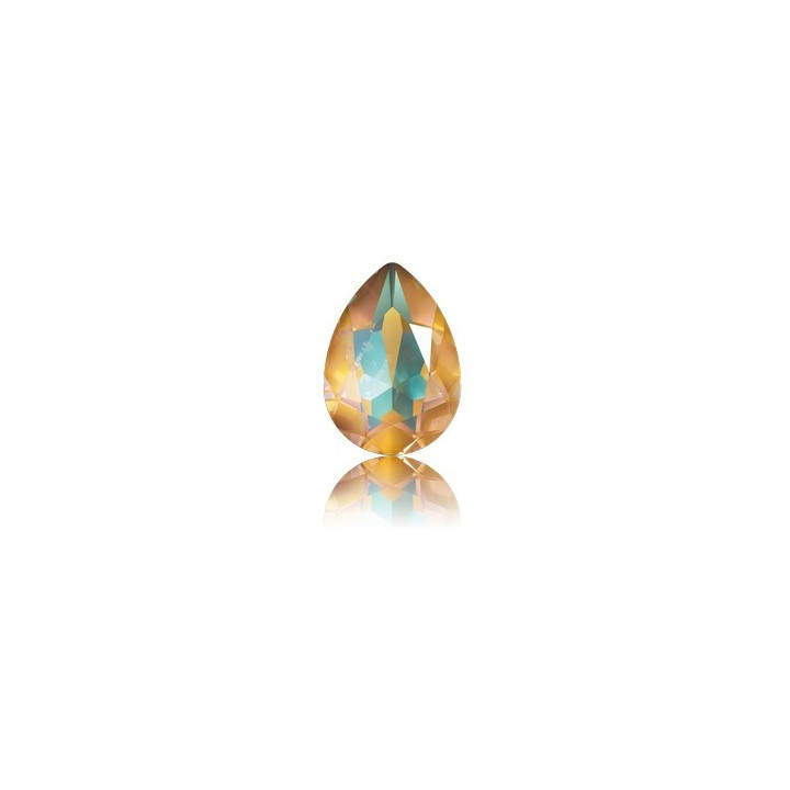 P2134-Swarovski Elements 4320 Crystal Cappuccino DeLite Unfoiled 14x10mm