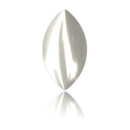 2484-Swarovski Elements 2208/4 Crystal Nacre Unfoiled Hotfix 10x5.5 mm -1buc
