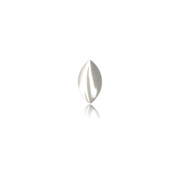 2484-Swarovski Elements 2208/4 Crystal Nacre Unfoiled Hotfix 10x5.5 mm -1buc