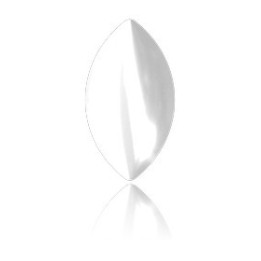 2491-Swarovski Elements 2208/4 Crystal Nacre Unfoiled Hotfix 8x4.5 mm -1buc