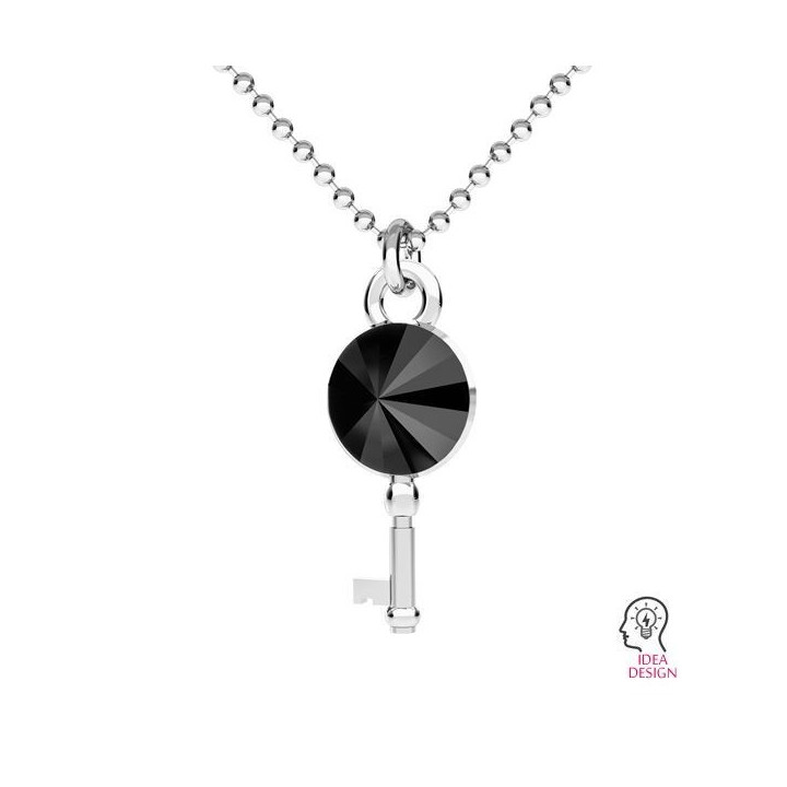 G0504-Baza pandantiv Nota Muzicala pentru Swarovski Rivoli 1122 6MM